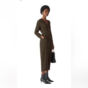 Whistles Black Polka Dot Jumpsuit